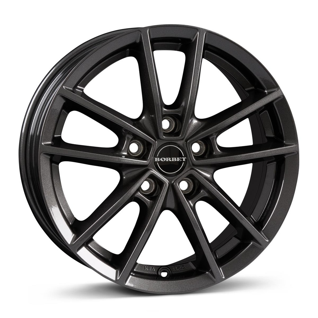 BORBET W MIST ANTRACITE GLOSS 7x17 5/112 ET44 CB66.5