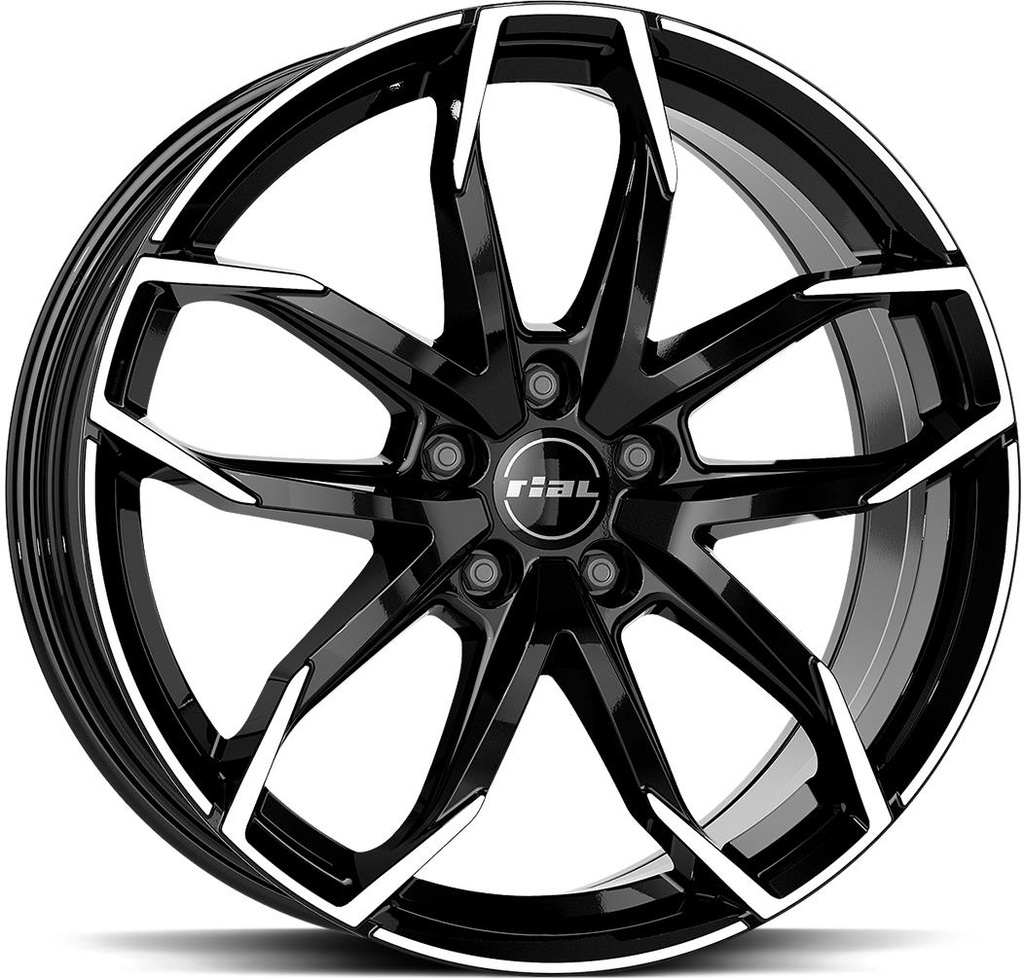 RIAL LUCCA DIAM BLACK POL 6.5x16 4/100 ET45 CB63.4